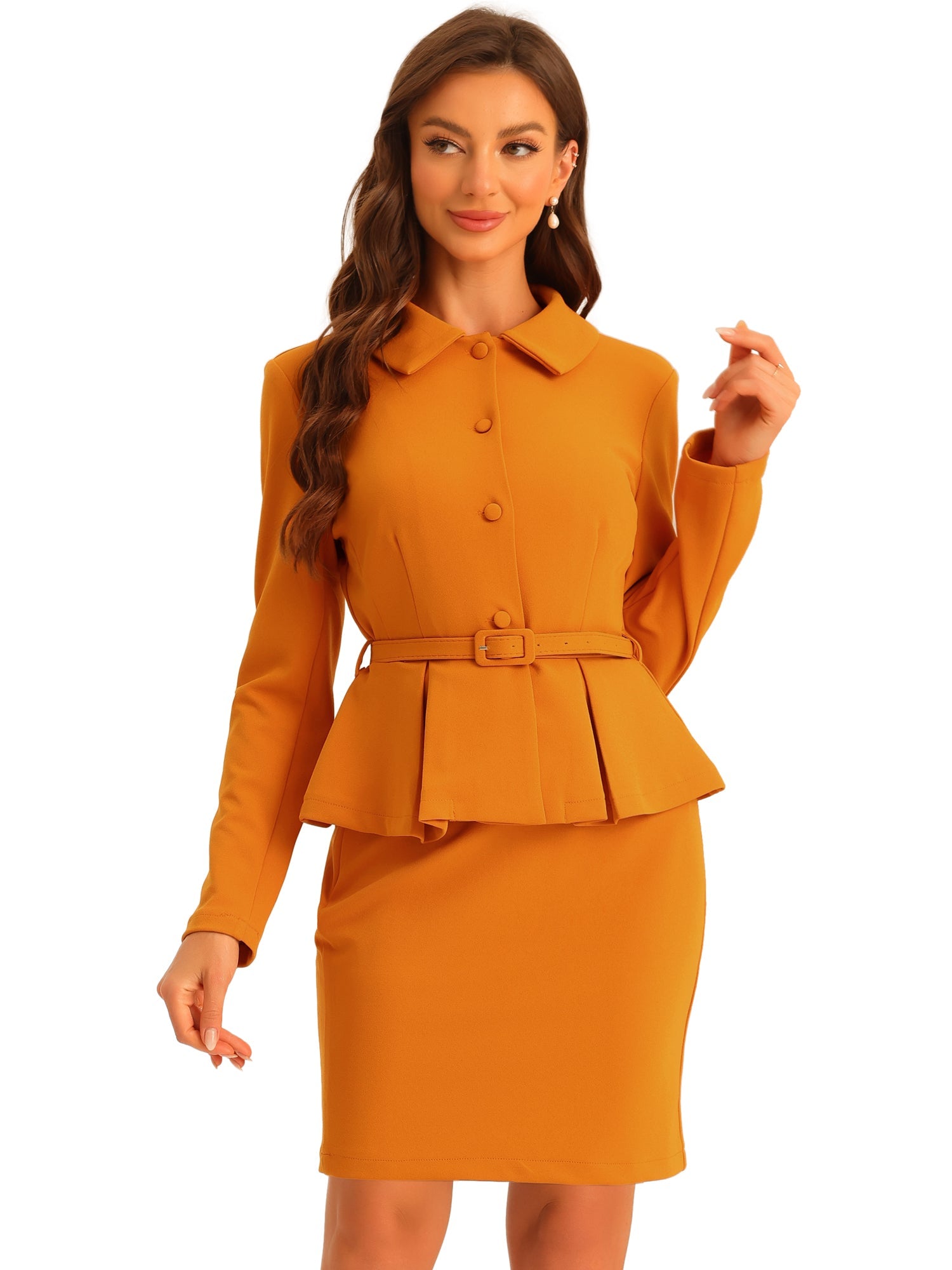 Elvessa - Women’s Peplum Work Blouse