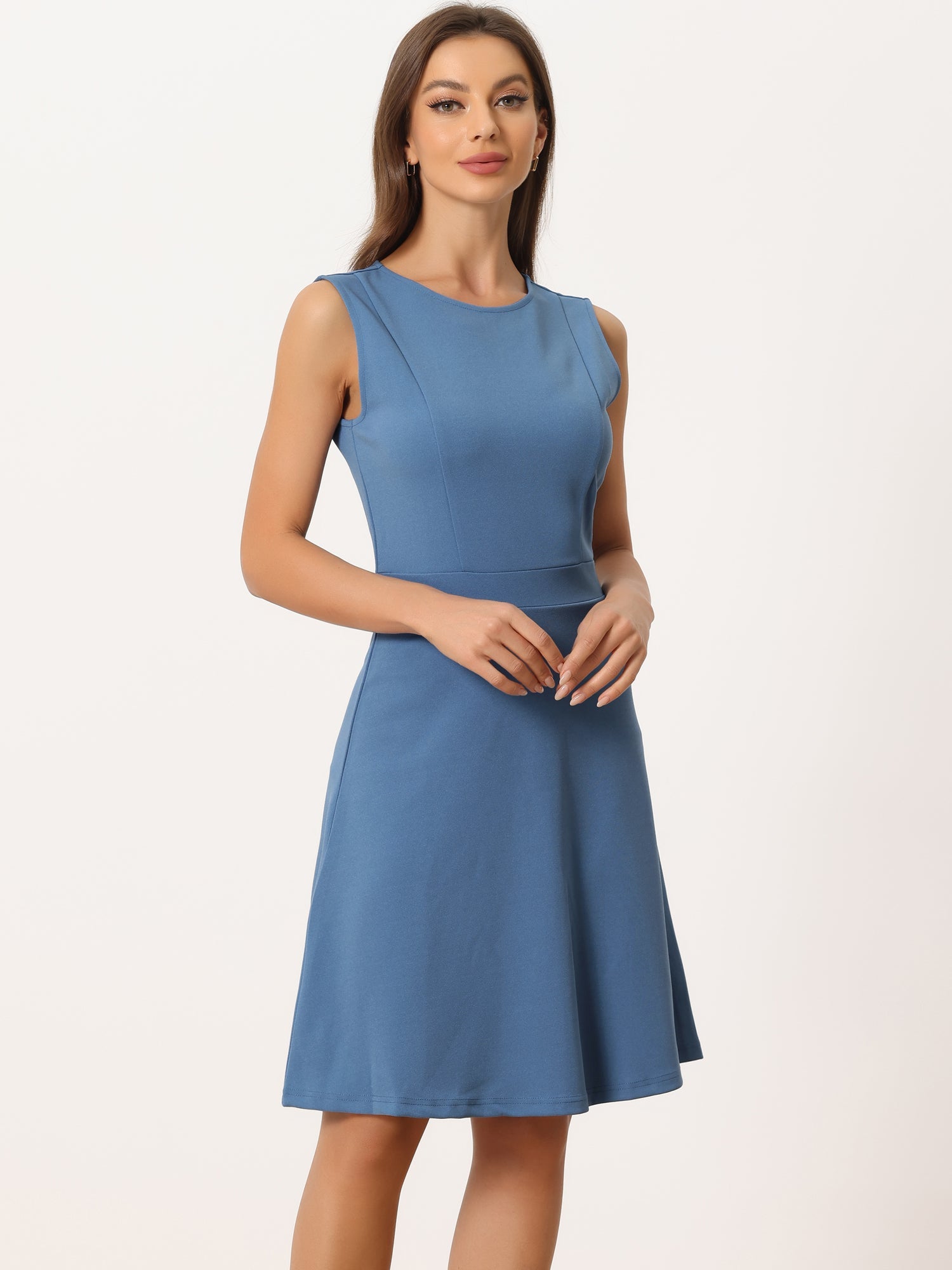 Elavina – Women’s Sleeveless Fit & Flare Mini Dress