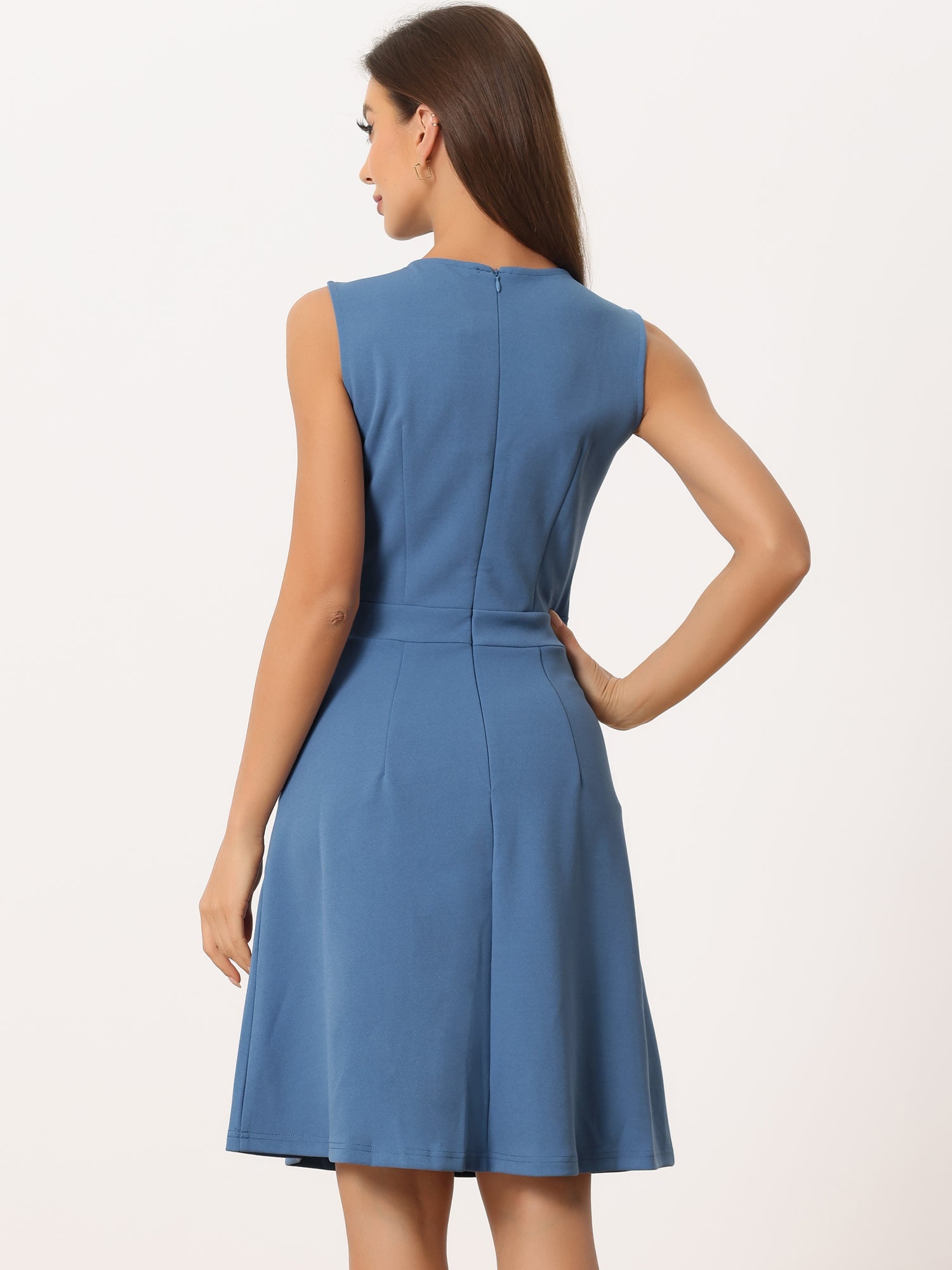 Elavina – Women’s Sleeveless Fit & Flare Mini Dress