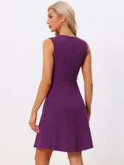 Elavina – Women’s Sleeveless Fit & Flare Mini Dress