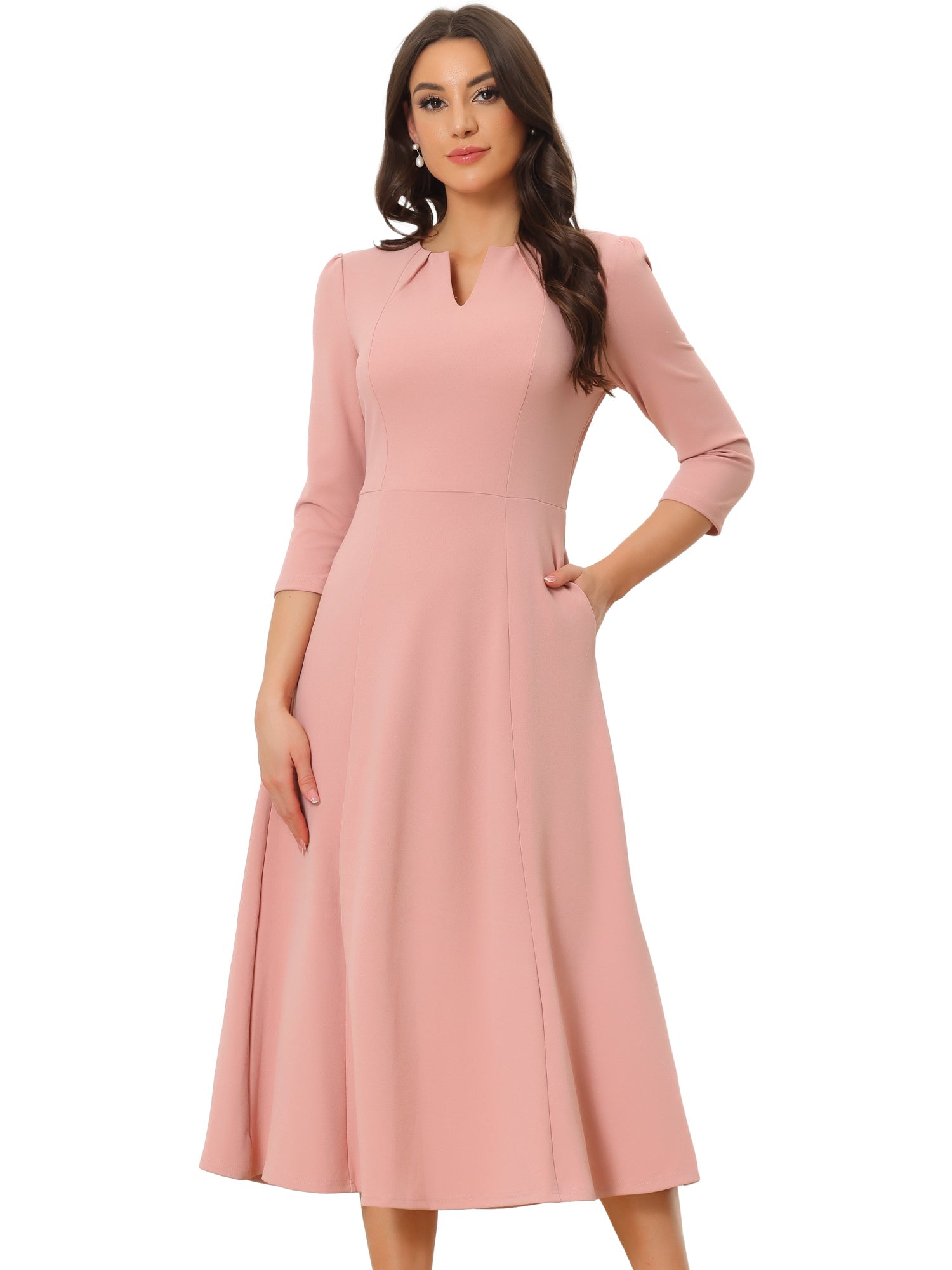 Lunavelle - Women’s A-Line Summer Midi Dress