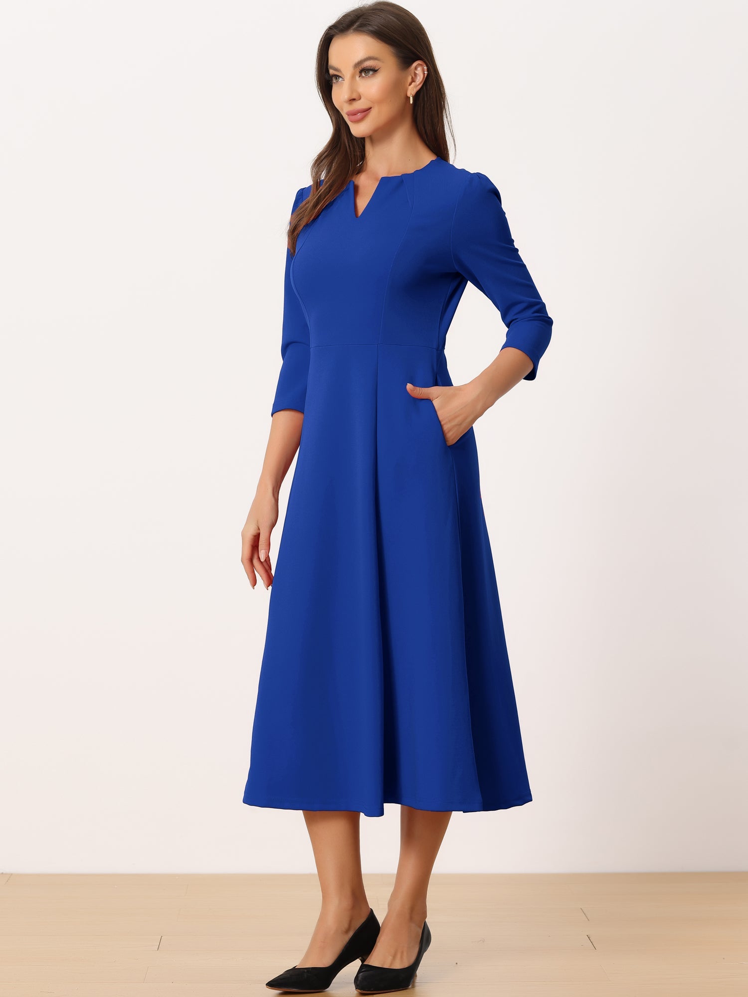 Lunavelle - Women’s A-Line Summer Midi Dress