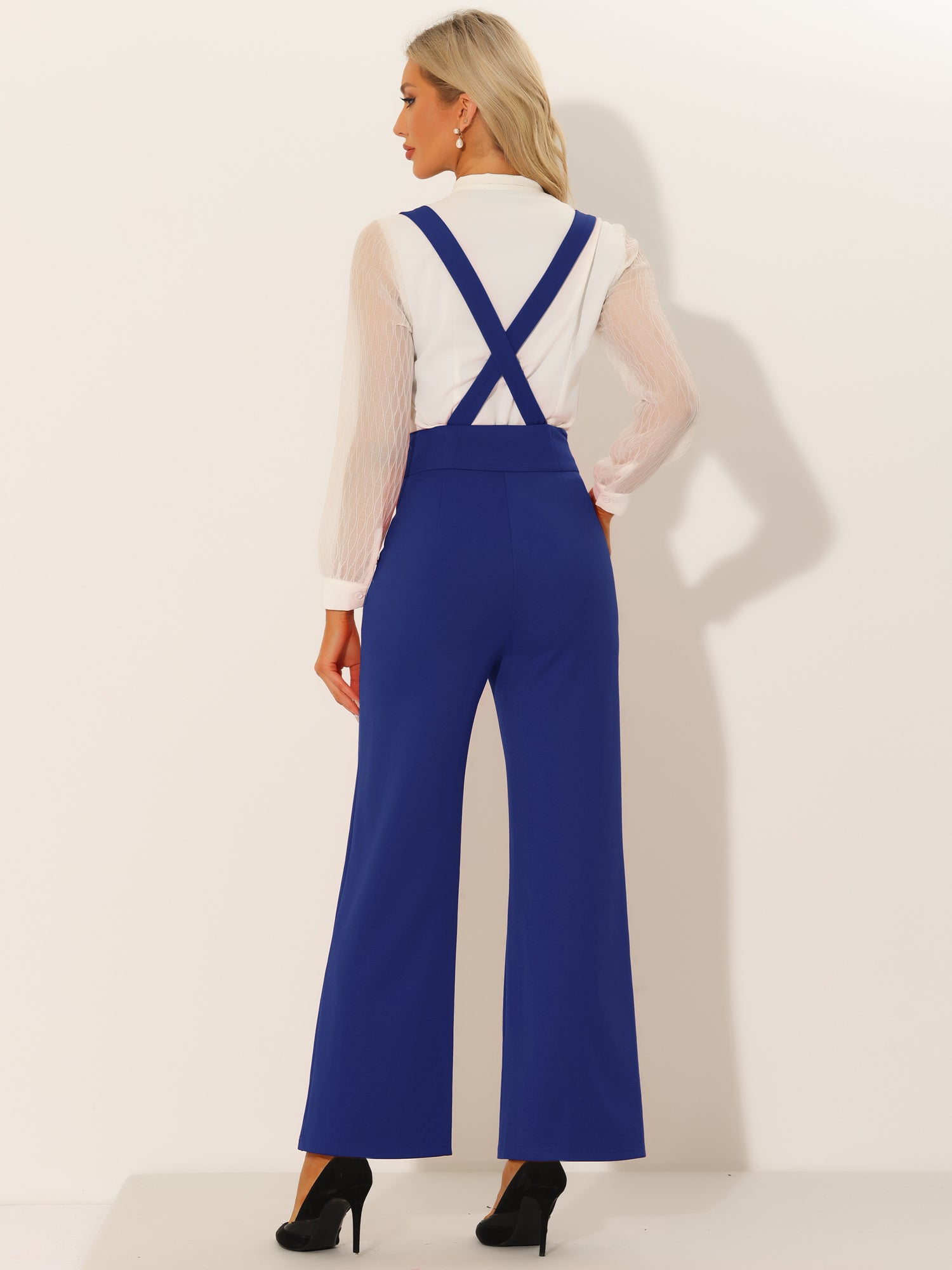 Suspira - Women’s Wide Leg Suspender Jumpsuit