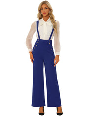 Suspira - Women’s Wide Leg Suspender Jumpsuit
