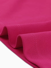 Clarivelle – Women’s Stand Collar Button Detail Dress