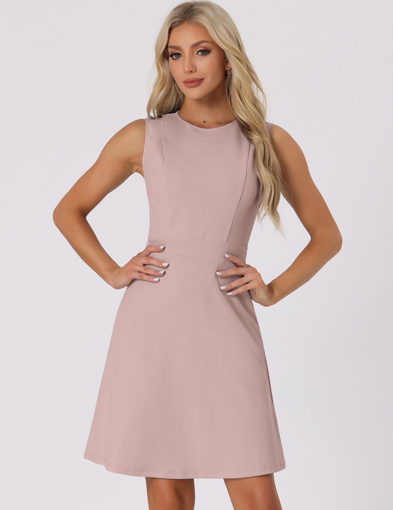 Elavina – Women’s Sleeveless Fit & Flare Mini Dress