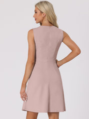 Elavina – Women’s Sleeveless Fit & Flare Mini Dress