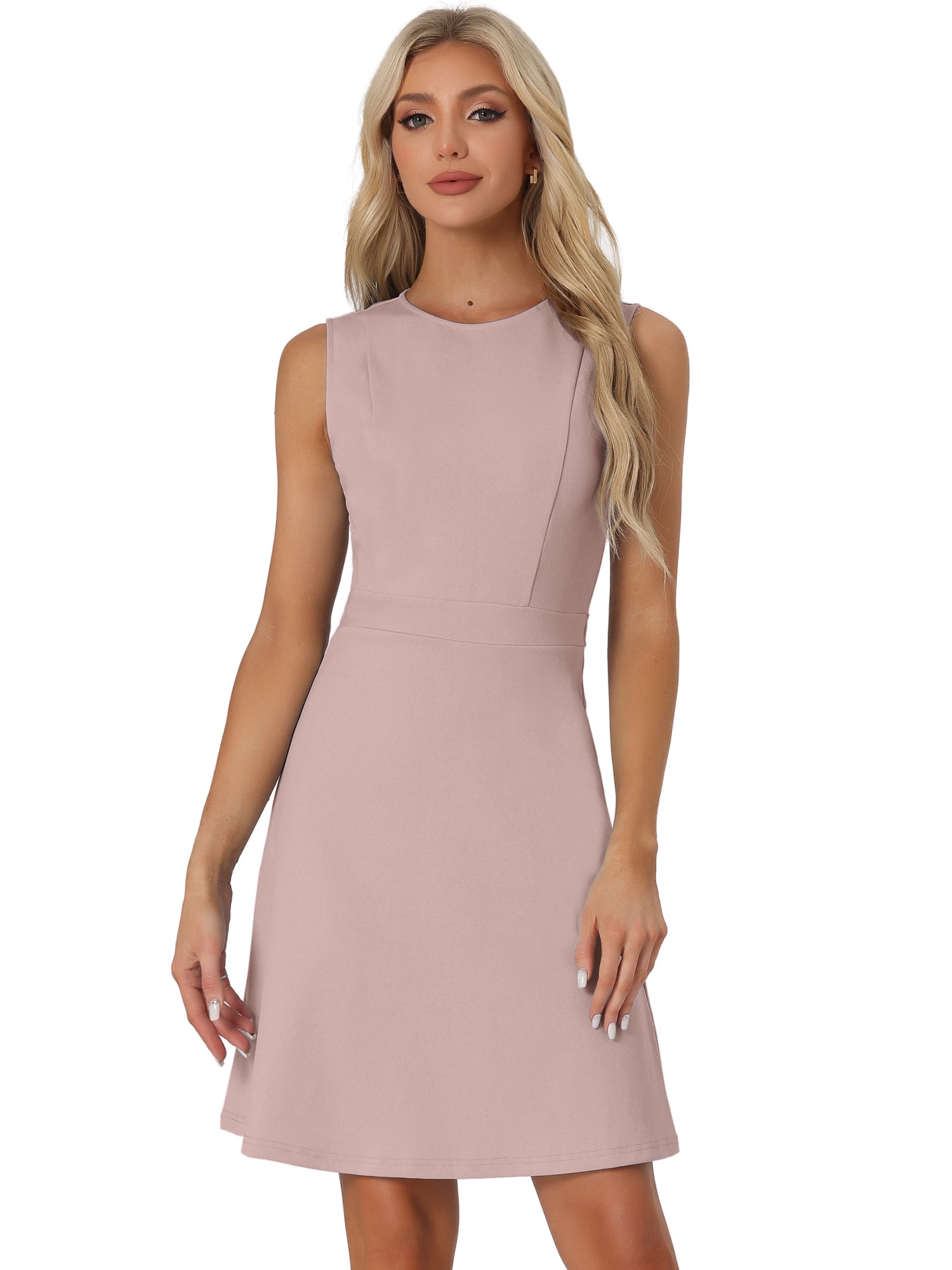 Elavina – Women’s Sleeveless Fit & Flare Mini Dress