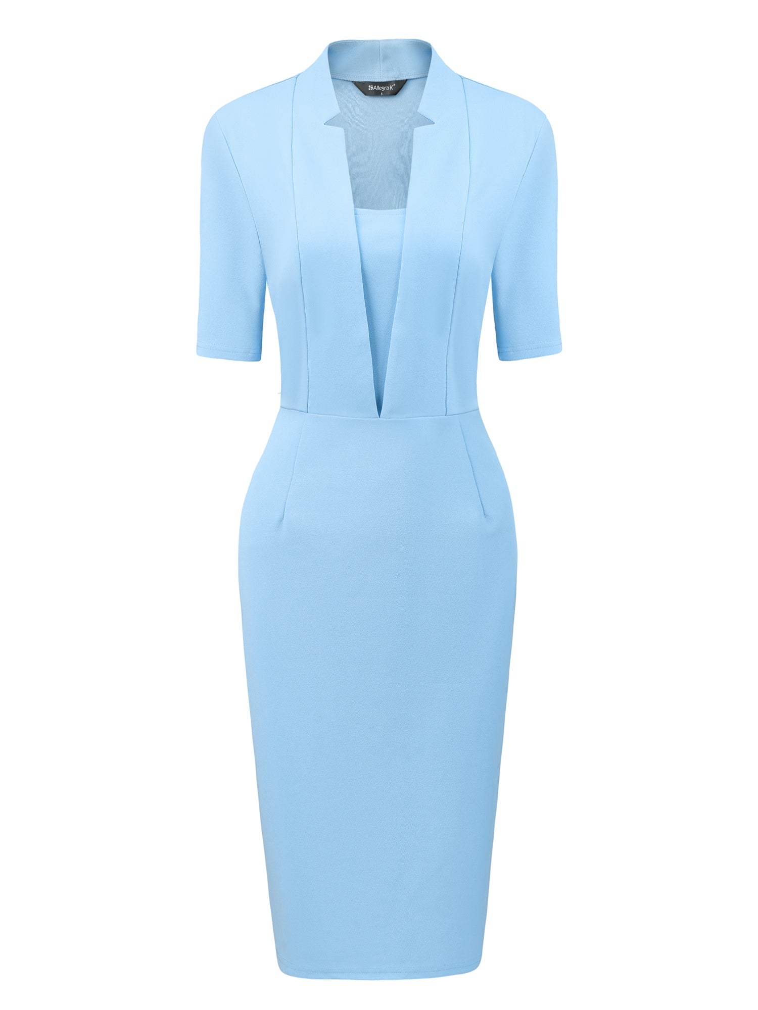 Formessa - Women’s Sheath Work Midi Dress