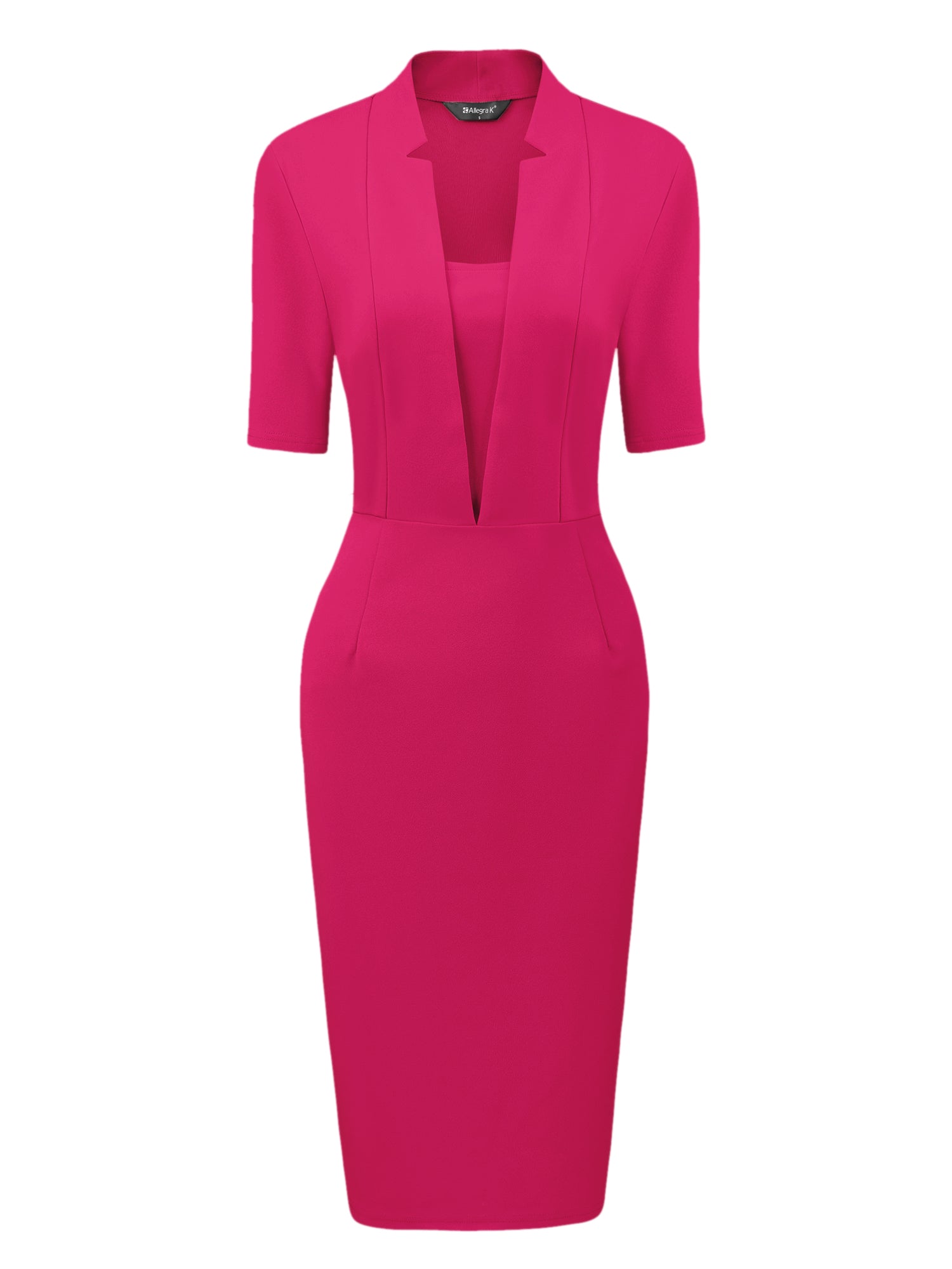 Formessa - Women’s Sheath Work Midi Dress