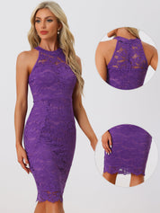 Lacevera - Women’s Lace Sheath Cocktail Dress