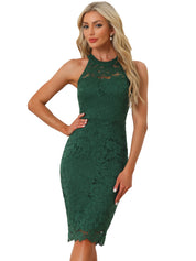Lacevera - Women’s Lace Sheath Cocktail Dress
