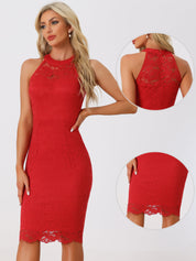 Lacevera - Women’s Lace Sheath Cocktail Dress