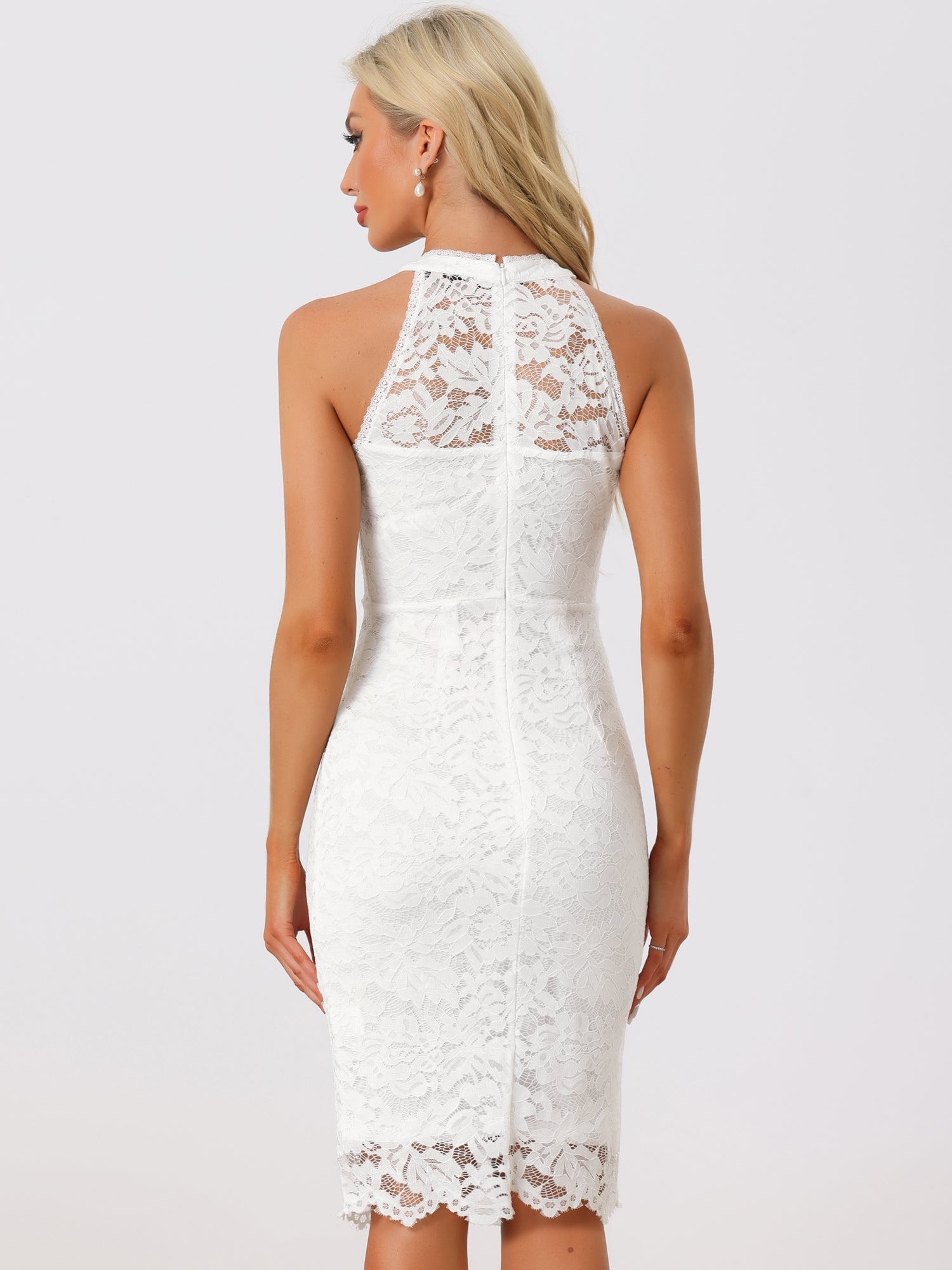 Lacevera - Women’s Lace Sheath Cocktail Dress