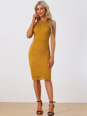 Lacevera - Women’s Lace Sheath Cocktail Dress