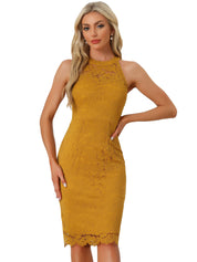 Lacevera - Women’s Lace Sheath Cocktail Dress