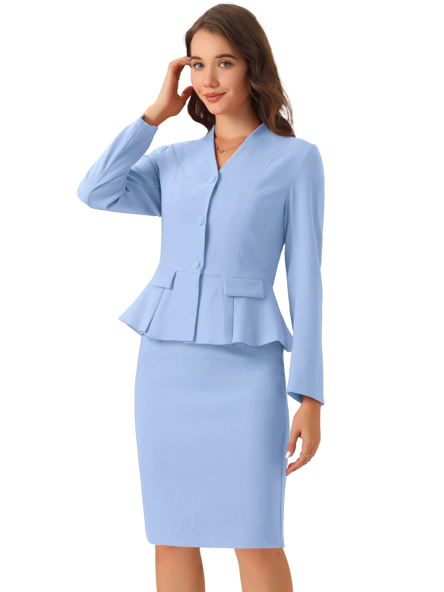 Peplira - Women’s Peplum Work Blouse