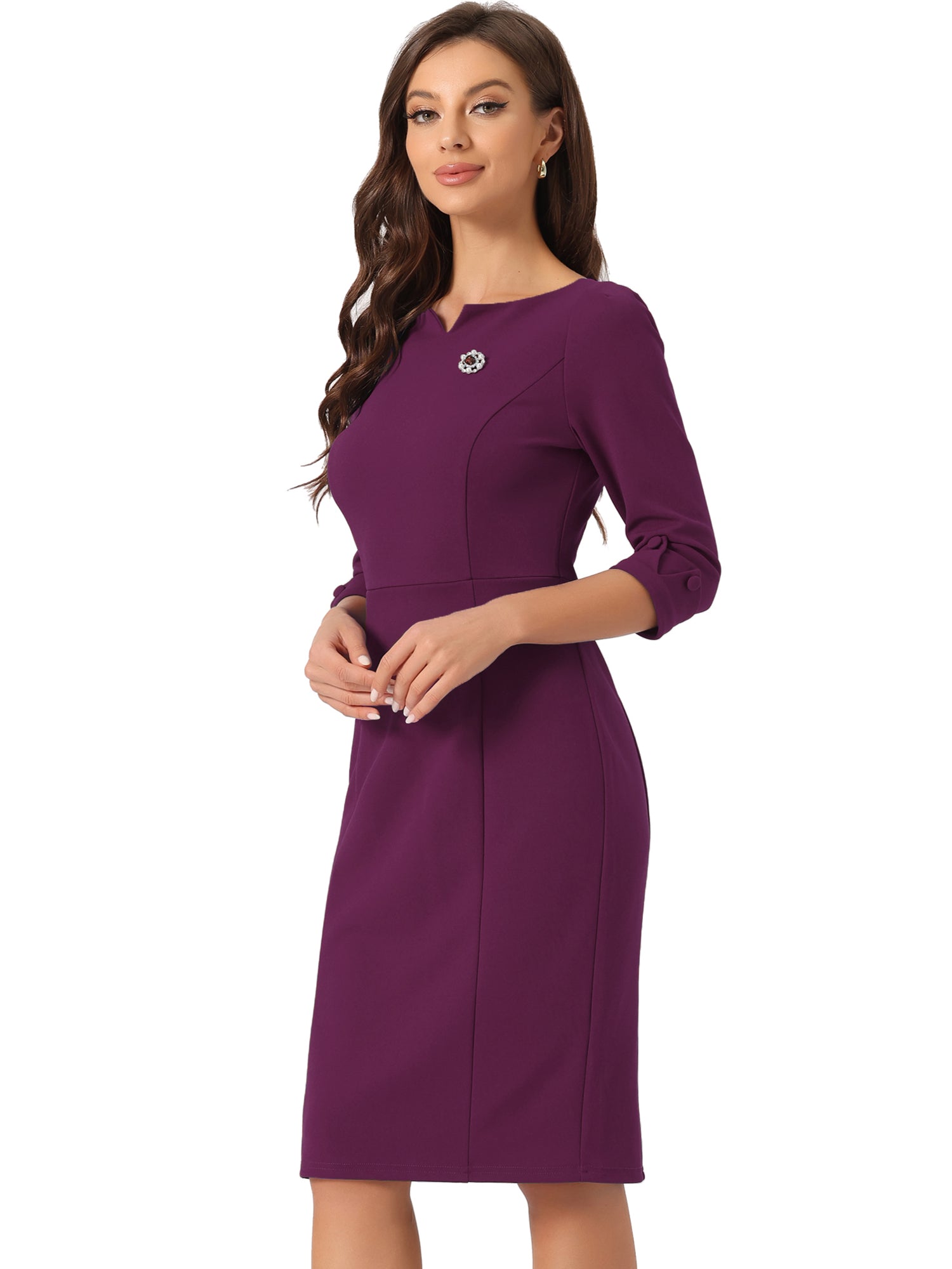 Wrapvera - Women’s Wrap Midi Dress