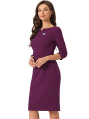 Wrapvera - Women’s Wrap Midi Dress