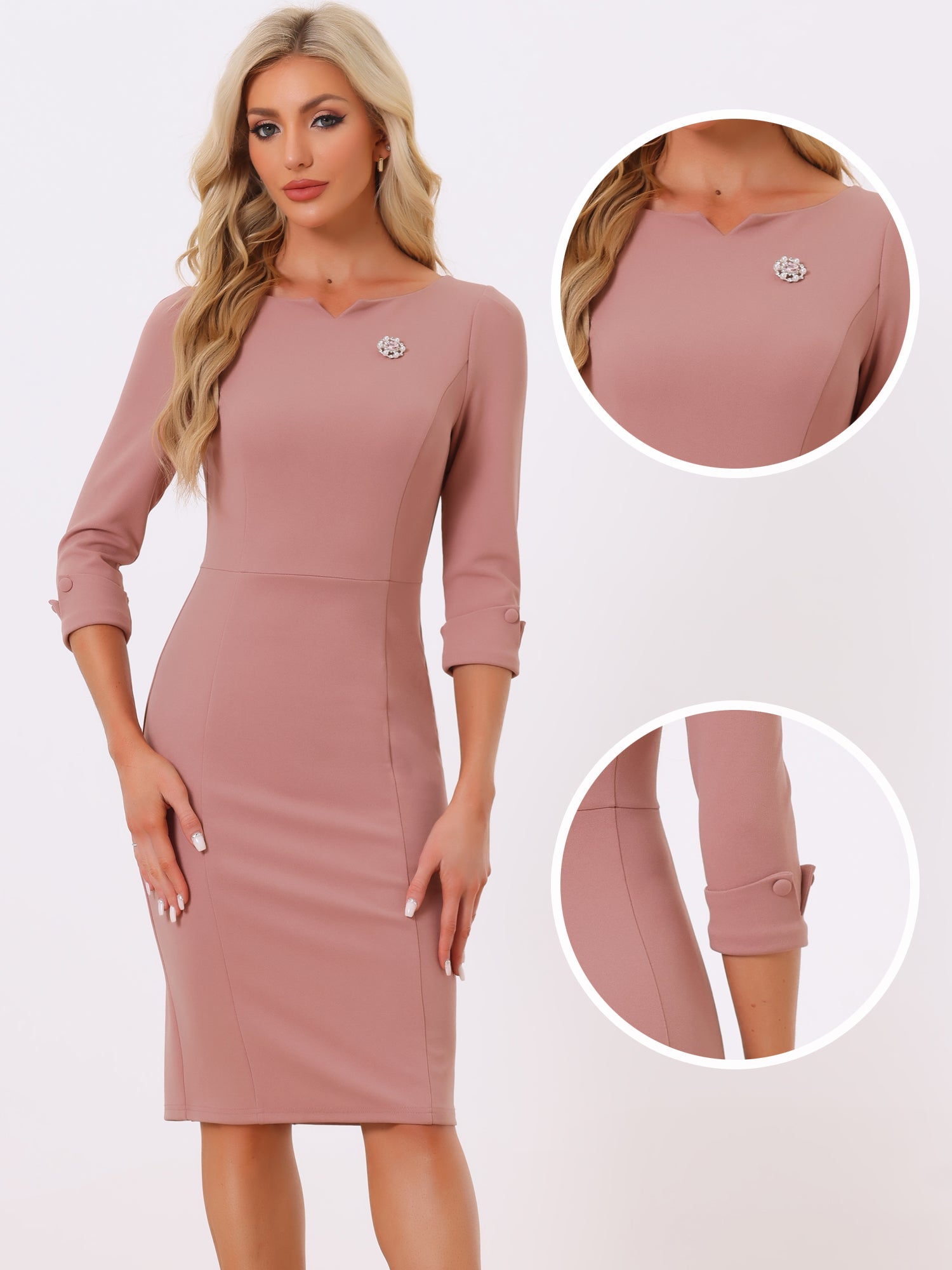 Wrapvera - Women’s Wrap Midi Dress