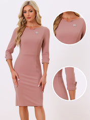 Wrapvera - Women’s Wrap Midi Dress