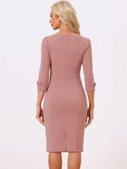 Wrapvera - Women’s Wrap Midi Dress