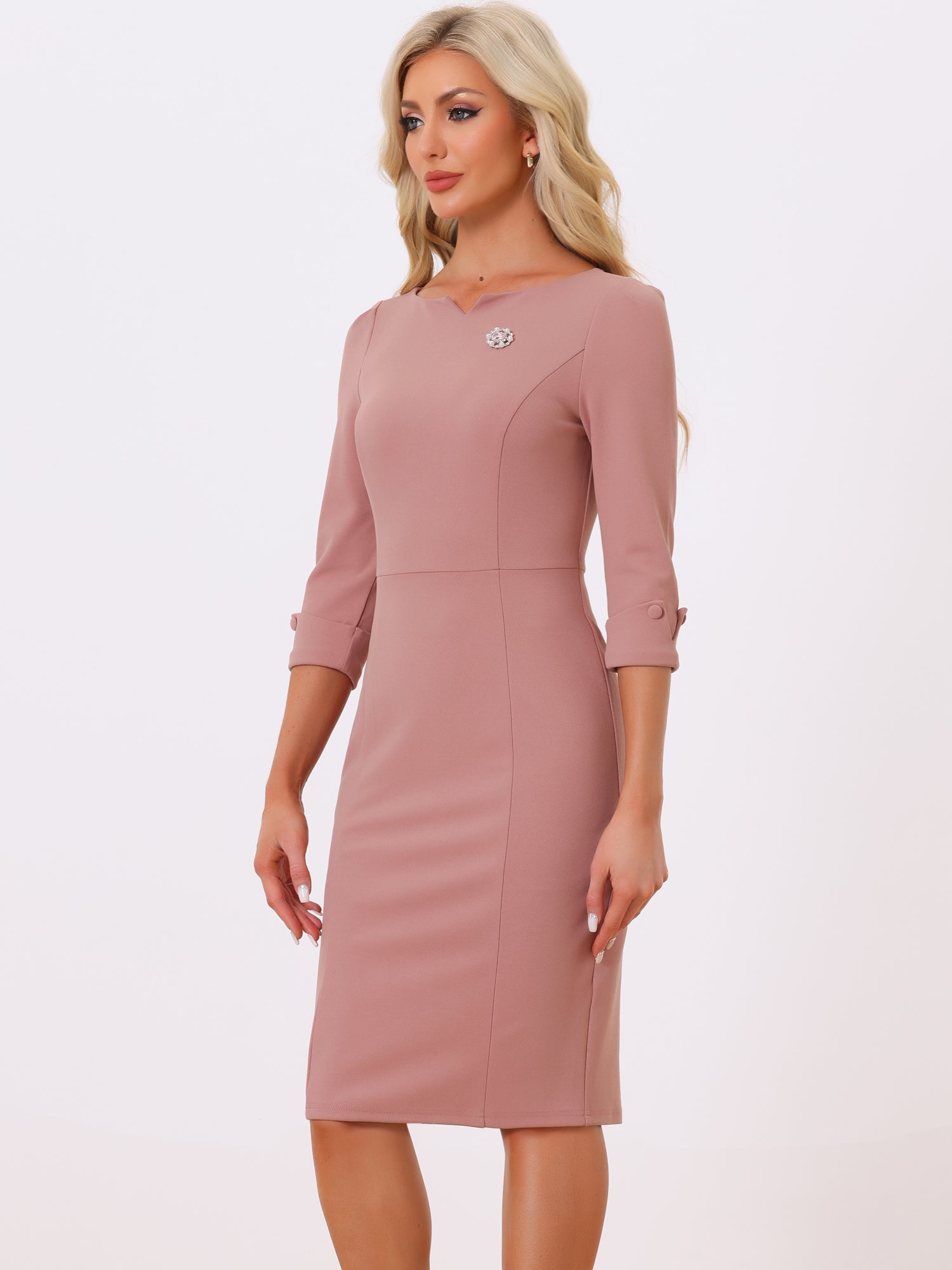 Wrapvera - Women’s Wrap Midi Dress