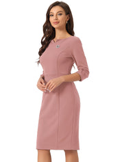 Wrapvera - Women’s Wrap Midi Dress