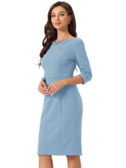 Wrapvera - Women’s Wrap Midi Dress