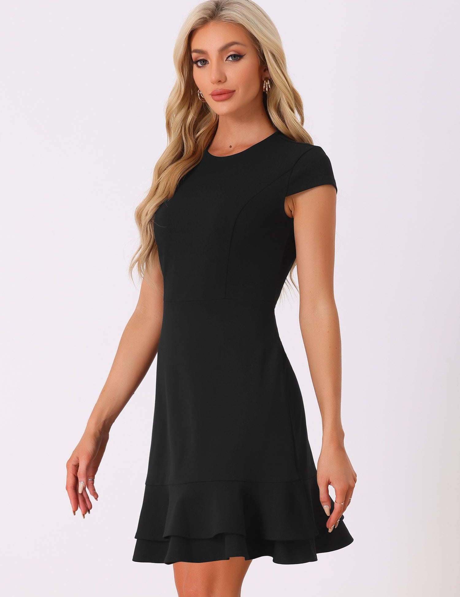 Elavira – Women’s A-Line Mid-Length Casual Dress