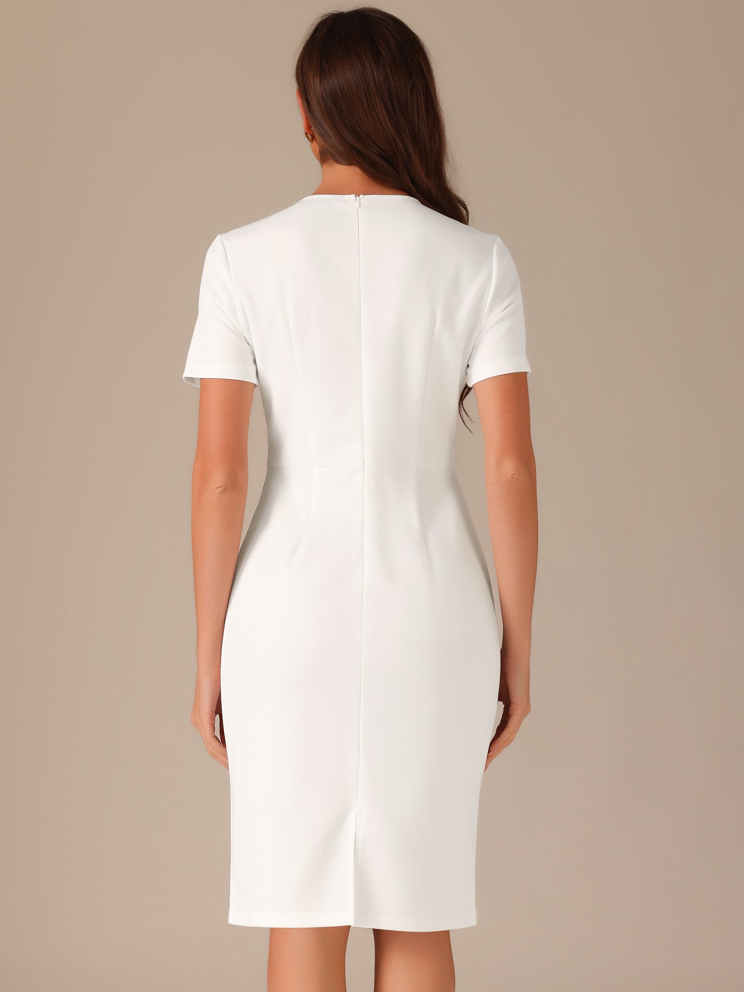 Marvella – Women’s Tweed Trim Workwear Dress