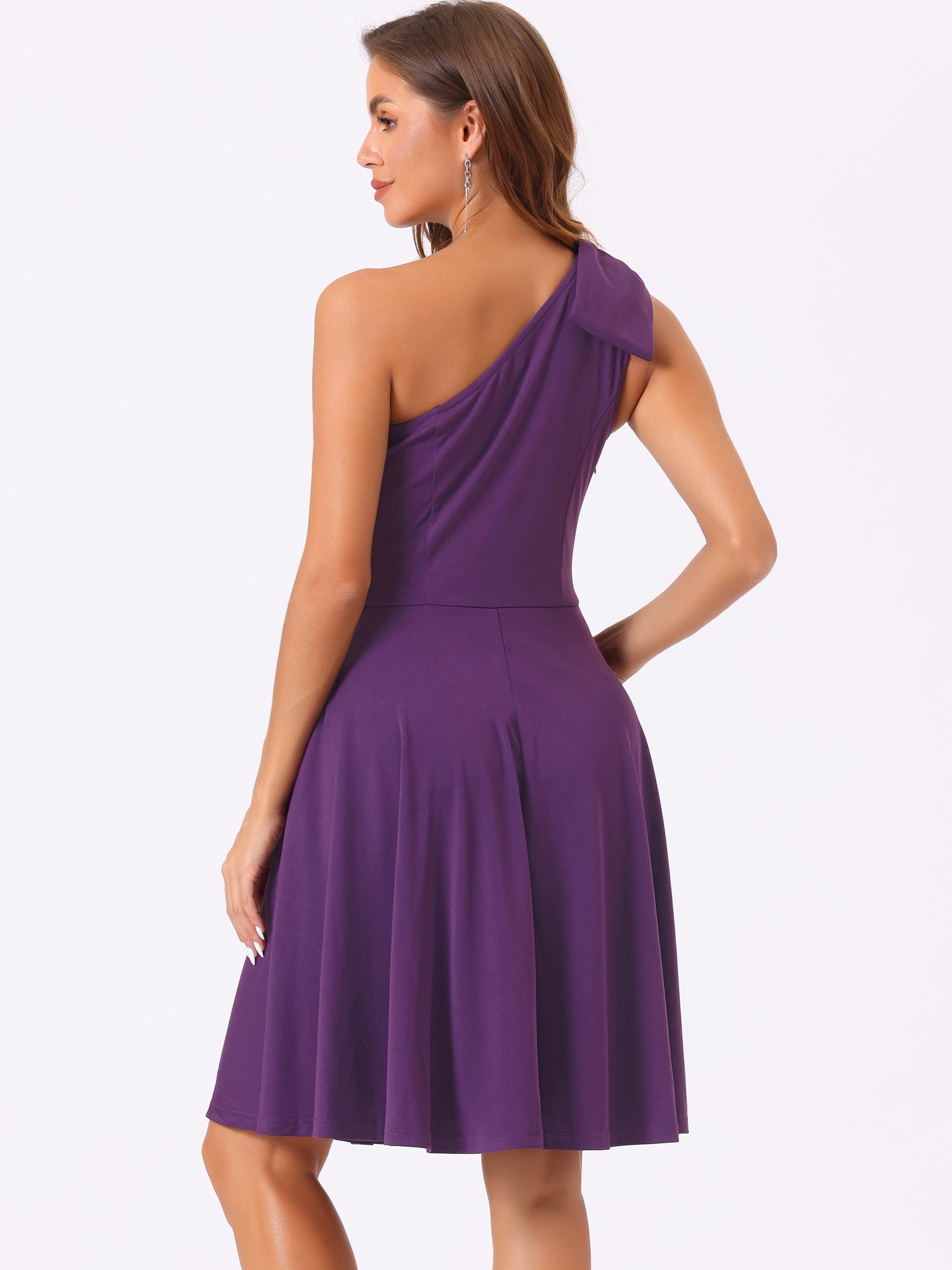 Bowvera - Women’s One Shoulder Cocktail Dress