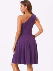 Bowvera - Women’s One Shoulder Cocktail Dress