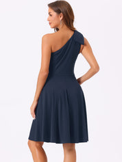Bowvera - Women’s One Shoulder Cocktail Dress