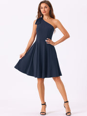 Bowvera - Women’s One Shoulder Cocktail Dress