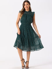 Stellara – Women’s Star Print A-Line Dress