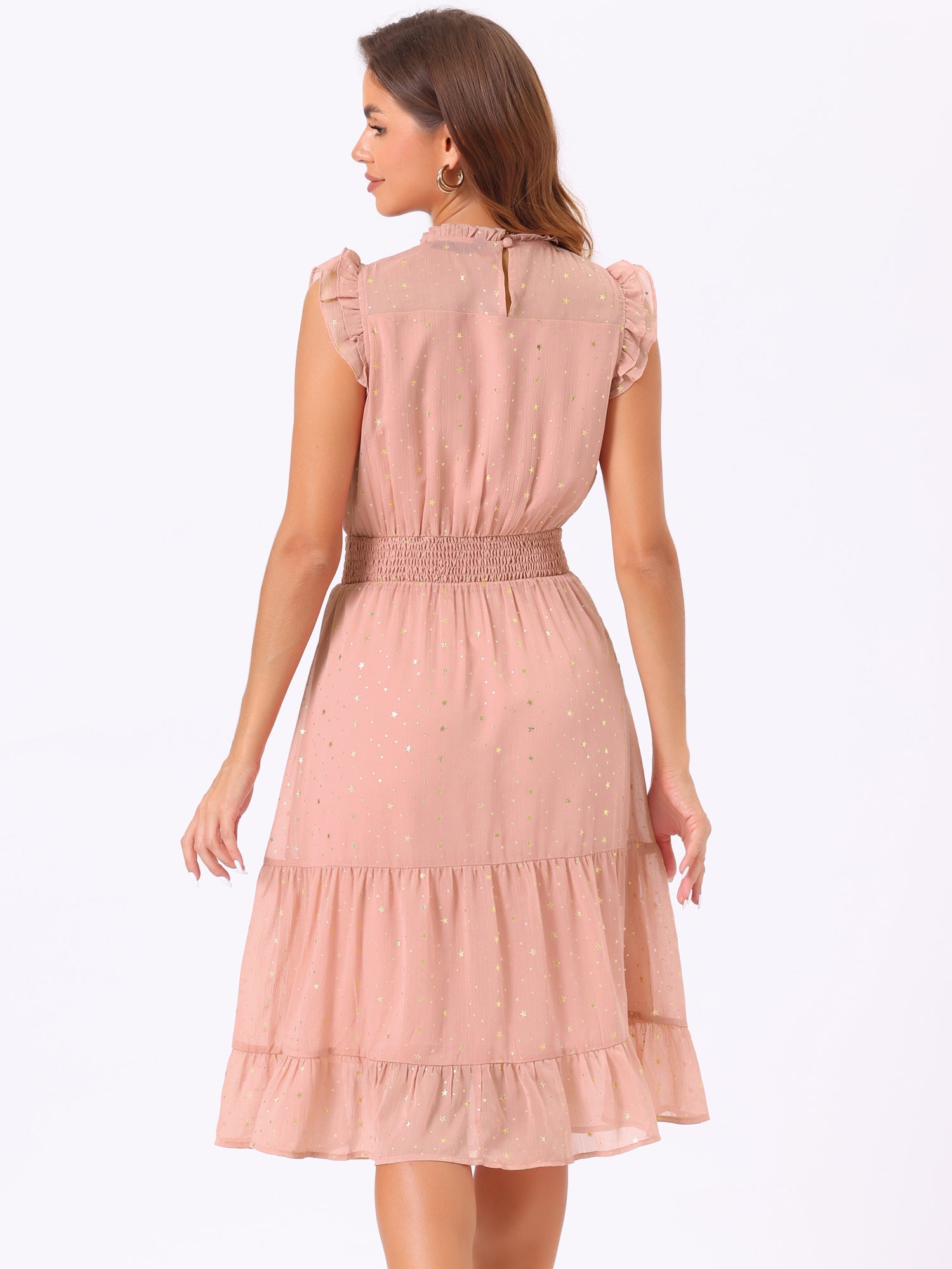 Stellara – Women’s Star Print A-Line Dress