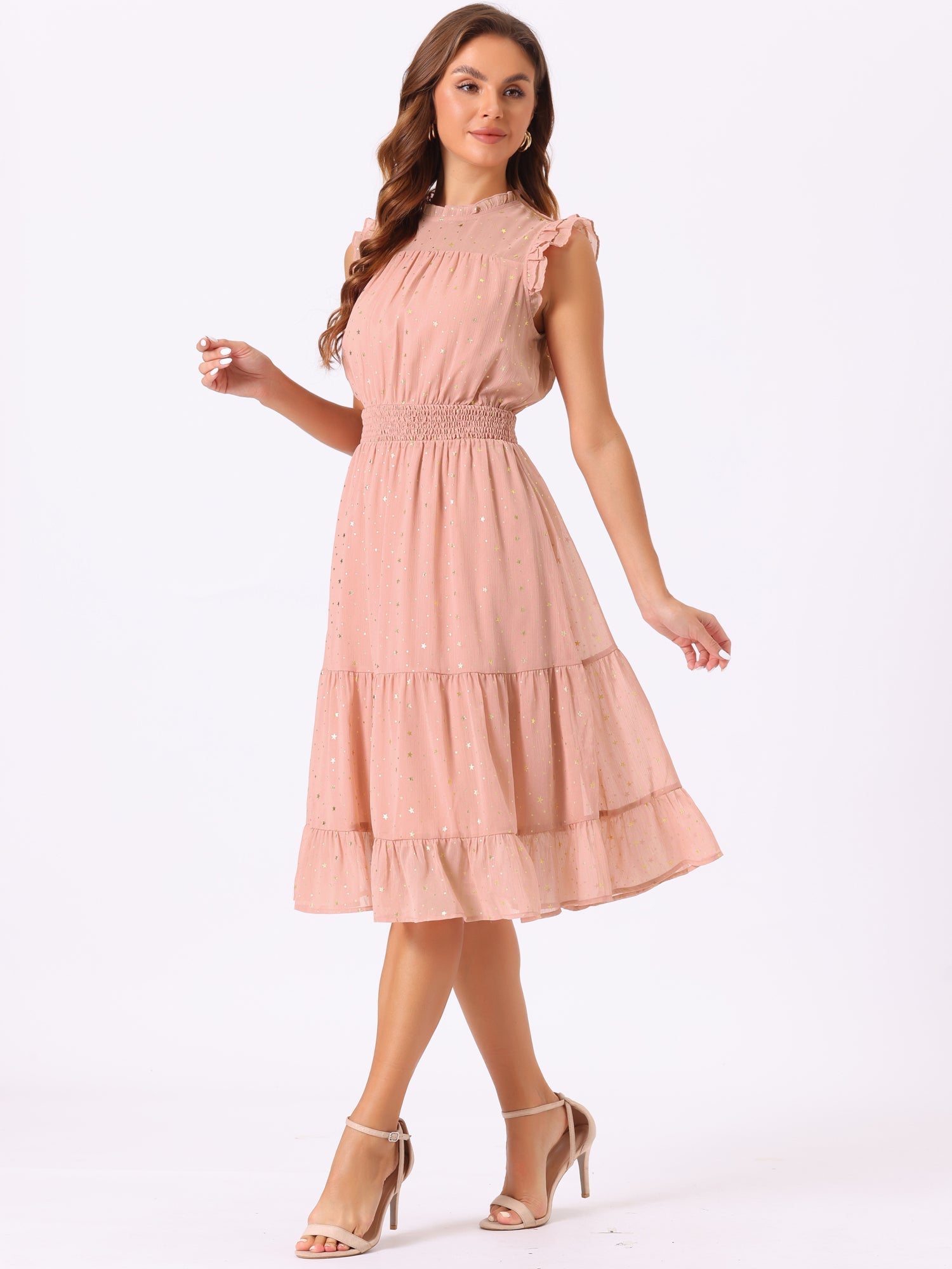 Stellara – Women’s Star Print A-Line Dress