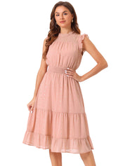 Stellara – Women’s Star Print A-Line Dress