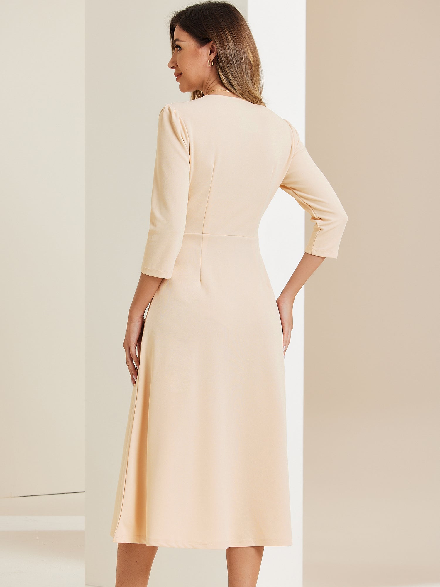 Lunavelle - Women’s A-Line Summer Midi Dress
