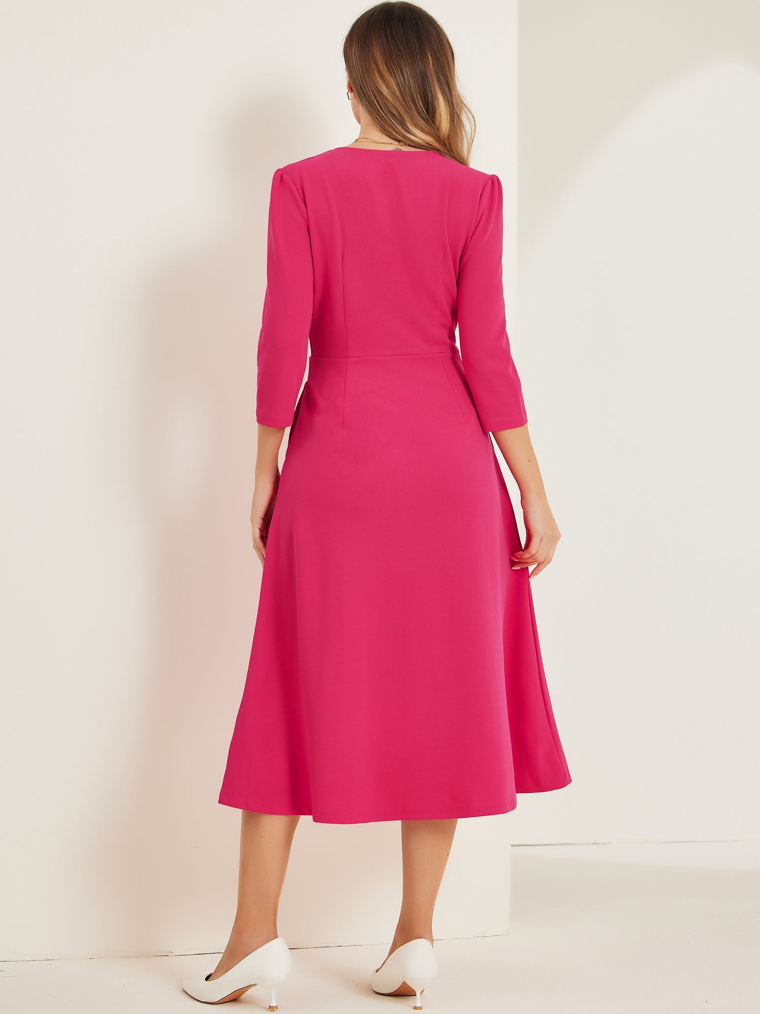 Lunavelle - Women’s A-Line Summer Midi Dress