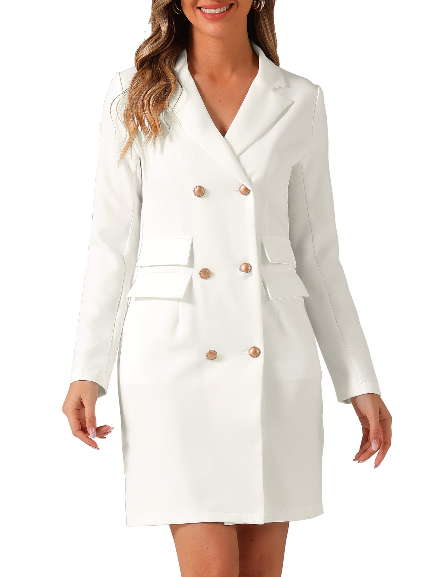 Valeris – Women’s Double-Breasted Blazer Dress