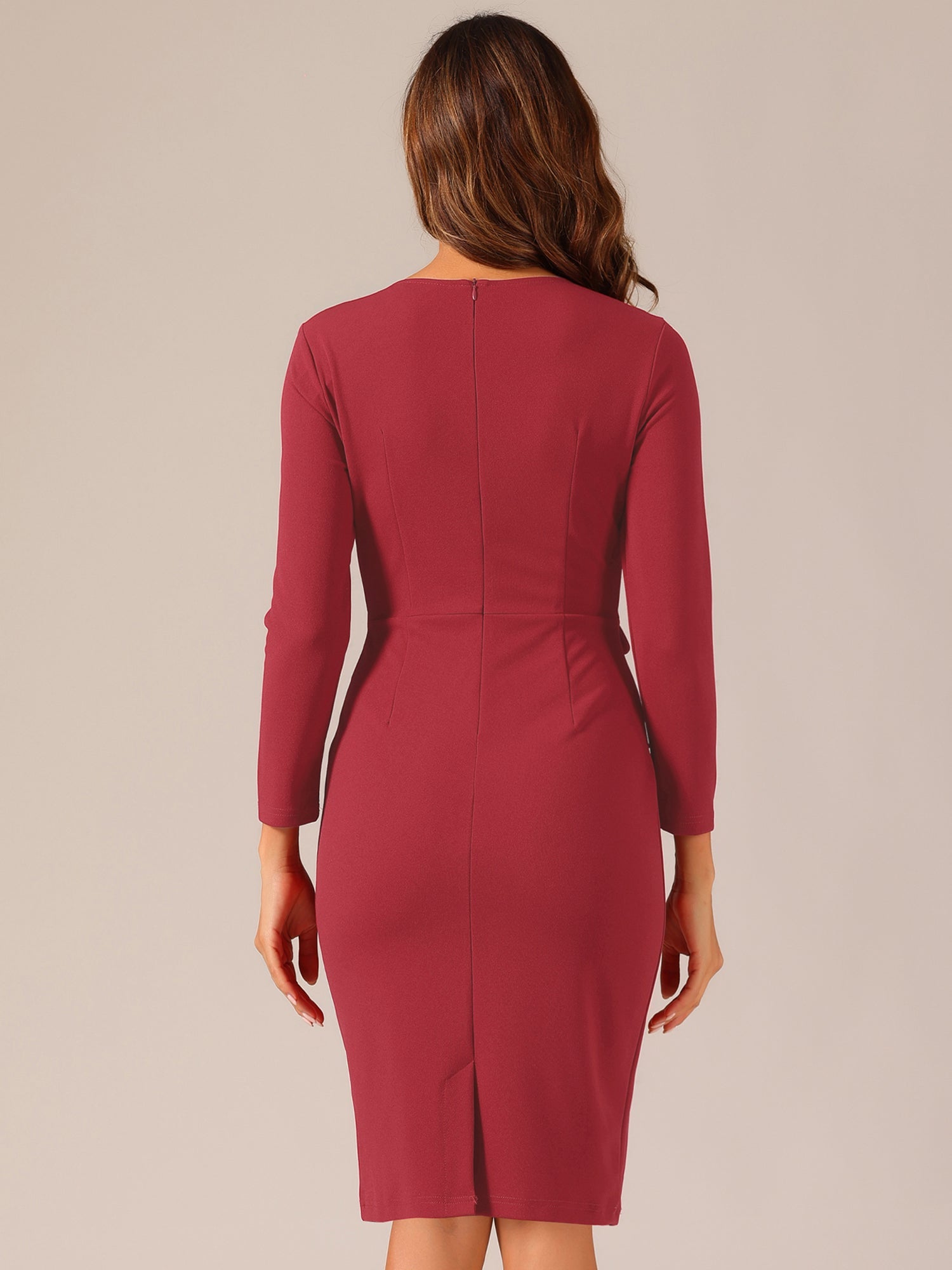 Ofivella - Women’s 3/4 Sleeve Sheath Work Dress