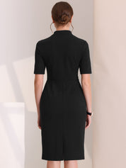 Formessa - Women’s Sheath Work Midi Dress