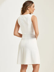 Elavina – Women’s Sleeveless Fit & Flare Mini Dress