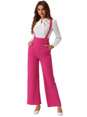 Suspira - Women’s Wide Leg Suspender Jumpsuit