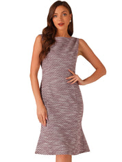 Plaivella - Women’s Plaid Sleeveless Bodycon Dress