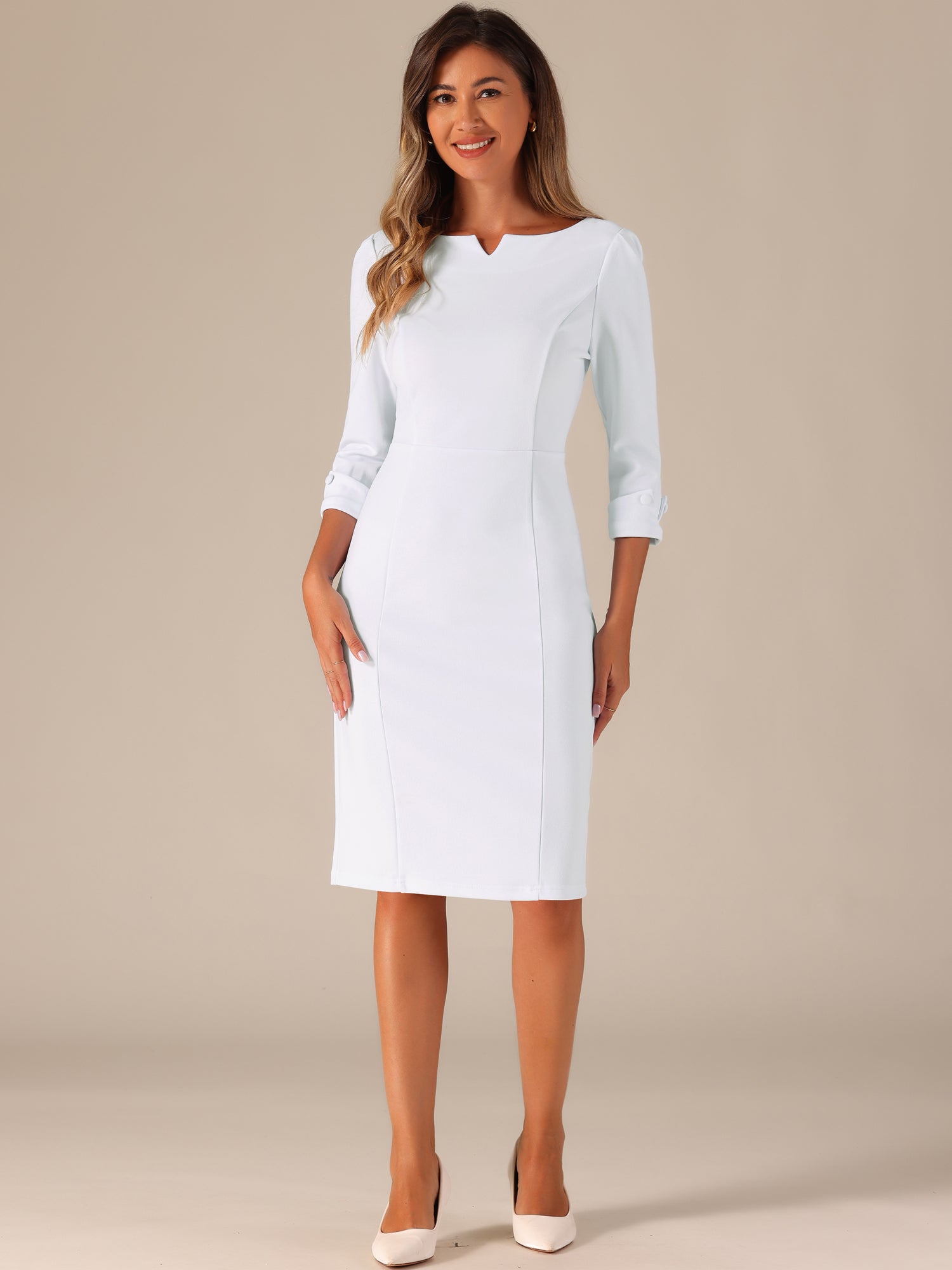 Wrapvera - Women’s Wrap Midi Dress