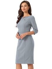 Wrapvera - Women’s Wrap Midi Dress