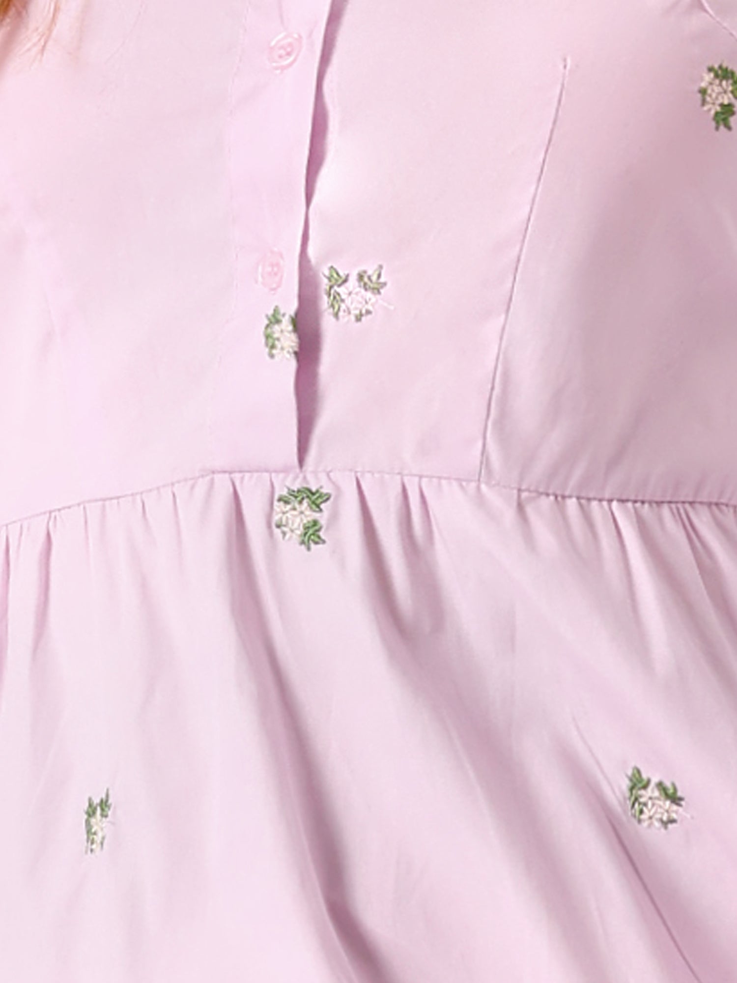 Embrovella - Women’s Embroidered Cotton Mini Dress